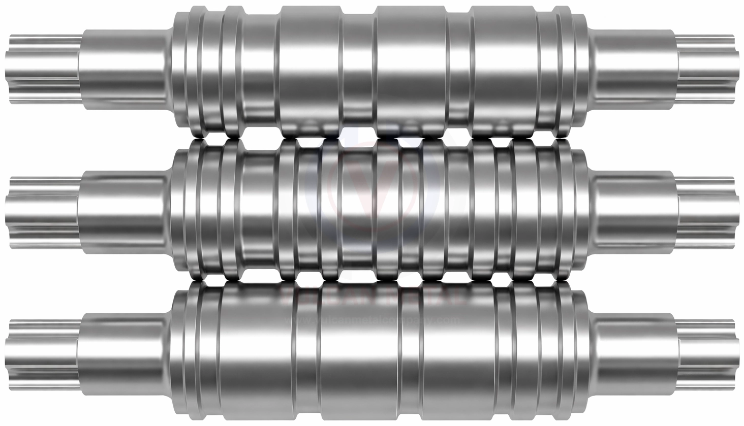 static cast rolling mill rolls for long product and flat product mill applications