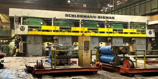 Cold strip mill rolling process with forged work rolls in operation