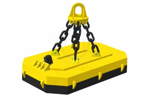 magnet slab tong for magnetic lifting of hot steel slabs