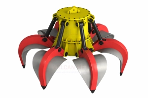 scrap grab for bulk scrap charging operations in steel plant