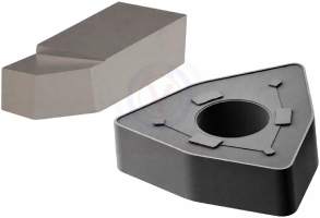 turning inserts for machining rolling mill rolls